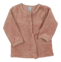 Svetloružová chlpatá prepínaci mikina