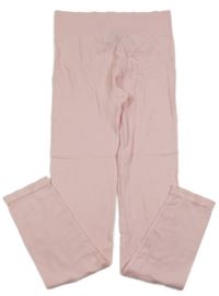 Světlerůžové žebrované legíny New Look