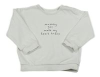 Biela mikina s nápisom George