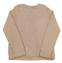 Svetloružová mikina s mašličkami H&M