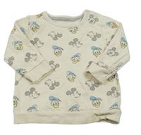 Smotanová mikina s Mickeym a Donaldem Disney