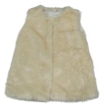 Smotanová kožušinová podšitá vesta John Lewis