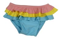 Modré plavkové nohavičky s volánikmi Ollies Place