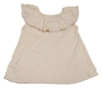 Svetloružový top s volánikmi a madeirou Y.F.K.