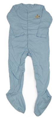 Světlemodrý žebrovaný overal s pejskem Dunnes