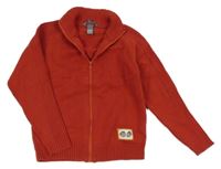 Červený prepínaci sveter s nášivkou H&M