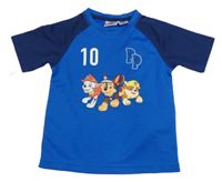 Safírovo-tmavomodré športové tričko s Paw Patrol Nickelodeon