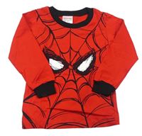 Červeno-černé pyžamové triko - Spider-man