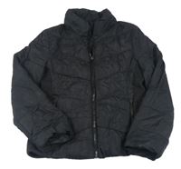 Černá prošívaná šusťáková pod/zimní buna H&M