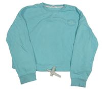 Belasá oversize crop mikina s nápismi M&S