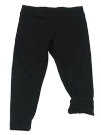 Čierne teplákové zateplené legíny PRIMARK