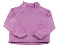 Lila fleecová mikina se stojáčkem GAP