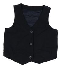 Tmavomodrá vzorovaná slavnostní vesta PRIMARK