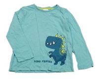 Azurové tričko s dinosaurom impidimpi