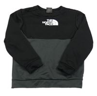 Černo-tmavošedá thermo mikina s logem The North Face