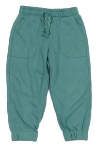 Modrozelené teplé tepláky sinsay