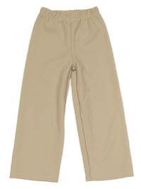 Svetlobéžové rebrované nohavice SHEIN