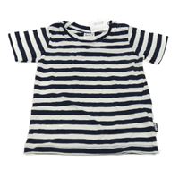 Nové - tmavomodro-biele pruhované tričko COTTON ON BABY