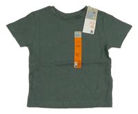 Nové - khaki rebrované tričko PRIMARK