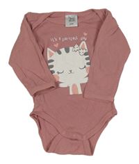 Starorůžové body s kočičkou POCOPIANO