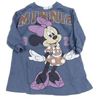 Modrošedé teplákové šaty s Minnie H&M