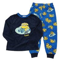 Tmavomodro-zafírové pyžama s Mimoni Primark