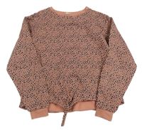 Staroružová vzorovaná mikina s uzlom H&M