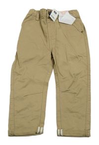 Nové - Pískové plátěné chino kalhoty Dunnes