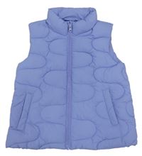 Lila prešívaná šušťáková zateplená vesta Primark