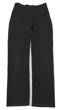 Tmavosivé melírované teplákové nohavice George