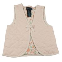 Ružová prešívaná zateplená vesta so srdiečkami Cynthia Rowley