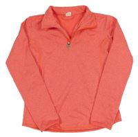 Korálová melírovaná športová mikina Protest