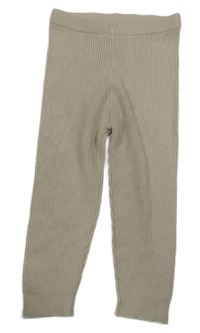 Béžové rebrované pletené tepláky Matalan