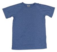 Tmavomodré melírované sportovní tričko