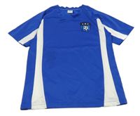 Modro-biele športové tričko s nášivkou Pocopiano