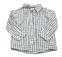 Bílo-tmavomodrá kostkovaná košile Mamas&Papas