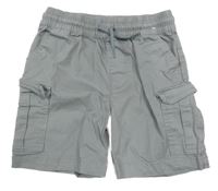 Sivé plátenné cargo kraťasy Matalan