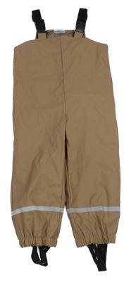 Hnědé nepromokavé podšité laclové kalhoty So Cute