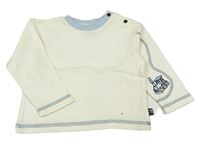 Smetanové triko s vláčkem