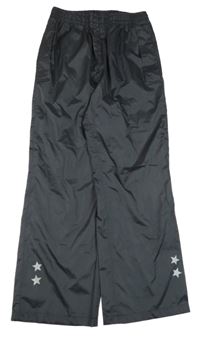 Antracitové šušťákové nepromokavé funkčné nohavice Crivit