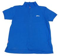 Modré polo tričko s logom Slazenger