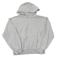 Sivá melírovaná mikina s kapucňou H&M