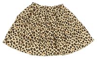 Smetanovo-čierna sukňa s leopardím vzorom George