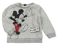 Sivá melírovaná mikina s Mickeym zn. Primark