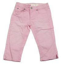 Svetloružové crop rifle H&M