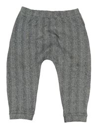 Sivo-čierne vzorované úpletové nohavice zn. River Island