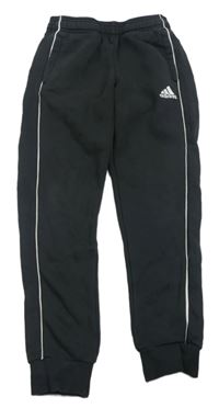 Černé tepláky s logem Adidas
