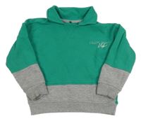 Zeleno-sivá mikina s nápisom George