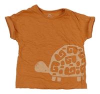 Rezavé tričko s želvou Next