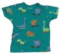 Zelené tričko s dinosaurami Primark